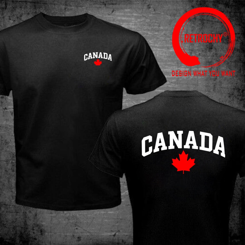 T-shirt imprimé avec lettres C - Street Fashion Canada avis et prix